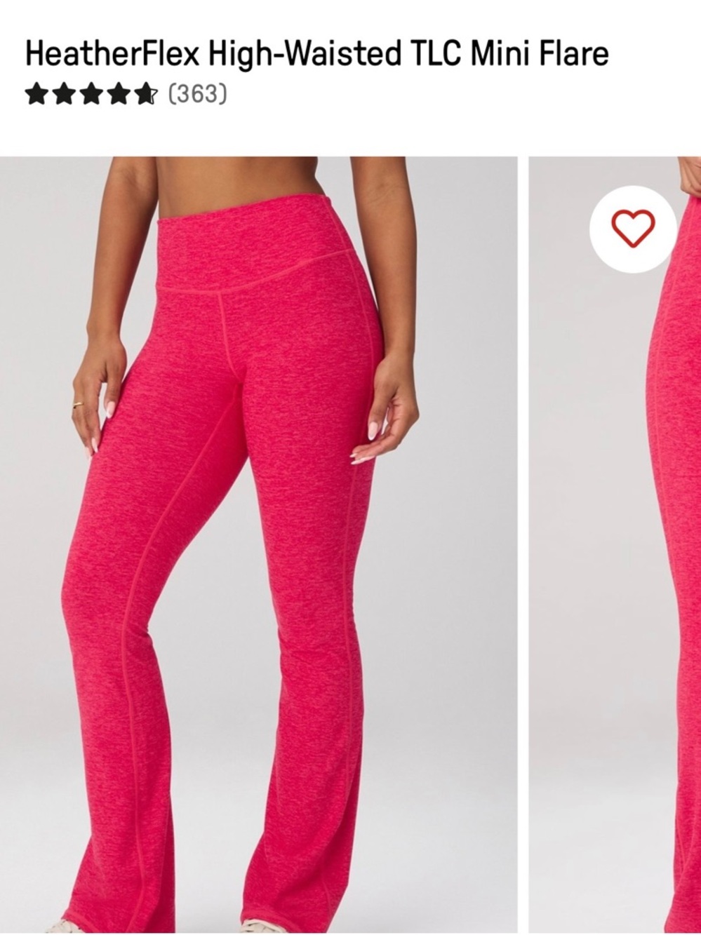 Fabletics Heathered Hot Pink Active Leggings